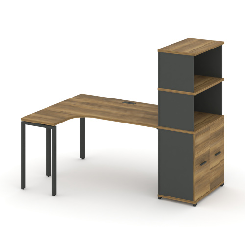 Стол эргономичный с опорным распашным шкафом Concept CN.SA-215(L) Стол эргономичный с опорным распашным шкафом Concept CN.SA-215(L)