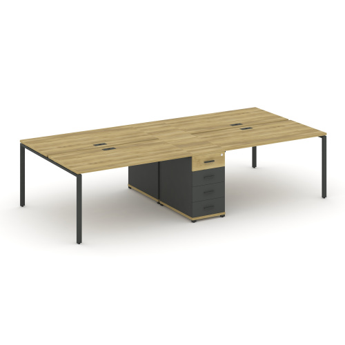 Бенч-система на 4 места с 1 опорной тумбой Concept CN.DRS-419 фото 4 Бенч-система на 4 места с 1 опорной тумбой Concept CN.DRS-419 фото 4