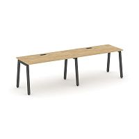 Style Project Рабочая станция 1 сторон. SN-5A.ORS-013 Тиквуд Светлый/Металл Антрацит 2760*700*750