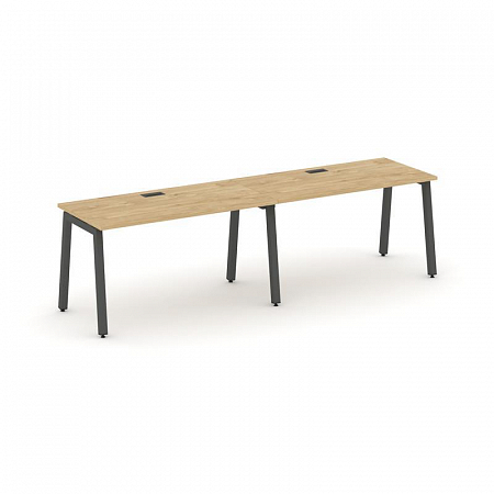 Style Project Рабочая станция 1 сторон. SN-5A.ORS-013 Тиквуд Светлый/Металл Антрацит 2760*700*750