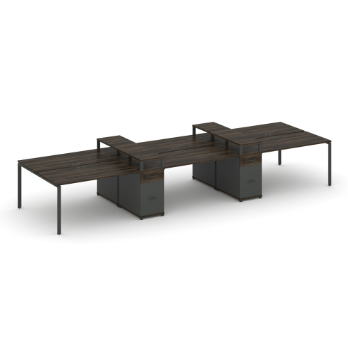 Бенч-система на 6 мест с 2 опорными тумбами Concept CN.DRS-472 фото 3