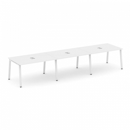 Style Project Стол переговорный SN-6A.SPRG-022 Белый/Металл Белый 3540*980*750