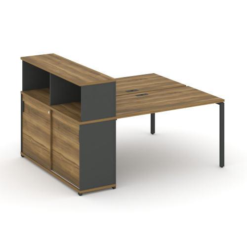 Бенч-система с опорным шкафом-купе с надставкой Concept CN.DRS-238