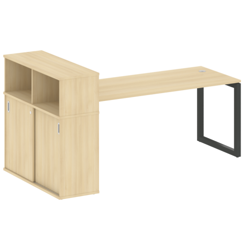 Стол офисный с шкафом-купе на О-обр. м/к Metal System Quattro 50БО.РС-СШК-3.5 фото 14 Стол офисный с шкафом-купе на О-обр. м/к Metal System Quattro 50БО.РС-СШК-3.5 фото 14