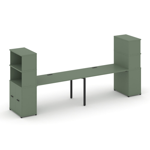 Бенч-система с опорными распашными шкафами Concept CN.ORS-230 Бенч-система с опорными распашными шкафами Concept CN.ORS-230