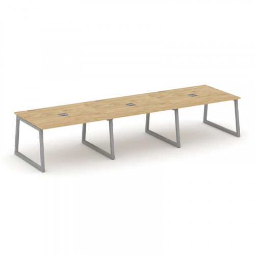 Style Project Стол переговорный SN-5T1.SPRG-054 Акация Лорка/Металл Антрацит/Заглушка Металл Антраци Style Project Стол переговорный SN-5T1.SPRG-054 Акация Лорка/Металл Антрацит/Заглушка Металл Антраци