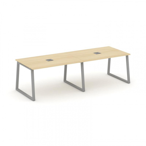 Style Project Стол переговорный SN-6T1.SPRG-012 Акация Лорка/Металл Антрацит/Заглушка Металл Антраци фото 21