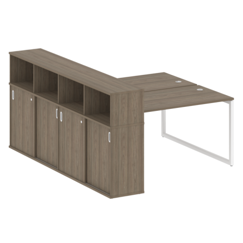 Бенч-система с шкафом-купе на О-обр. м/к Metal System Quattro 40БО.РС-СШК-4.3 Бенч-система с шкафом-купе на О-обр. м/к Metal System Quattro 40БО.РС-СШК-4.3