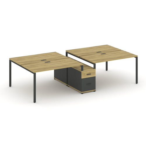 Бенч-система на 4 места с опорной тумбой Concept CN.DRS-313 фото 4 Бенч-система на 4 места с опорной тумбой Concept CN.DRS-313 фото 4