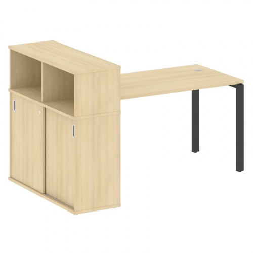 Стол письменный с шкафом-купе на П-обр. м/к Metal System БП.РС-СШК-3.3 фото 2 Стол письменный с шкафом-купе на П-обр. м/к Metal System БП.РС-СШК-3.3 фото 2