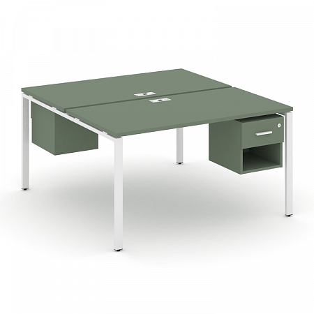 Бенч-система на 2 места с подвесными тумбами Concept CN.DRS-118