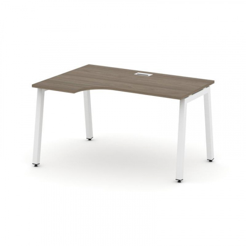 Style Project Стол рабочий эргоном. SN-5A.SPA-002(L) Дуб Табак/Металл Антрацит 1580*600/980*750 фото 24