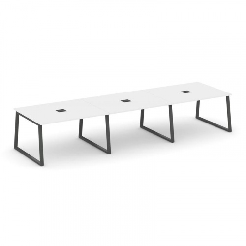 Style Project Стол переговорный SN-6T1.SPRG-053 Акация Лорка/Металл Антрацит/Заглушка Металл Антраци фото 26