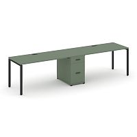 Бенч-система на 2 места с 1 опорной тумбой Concept CN.ORS-408