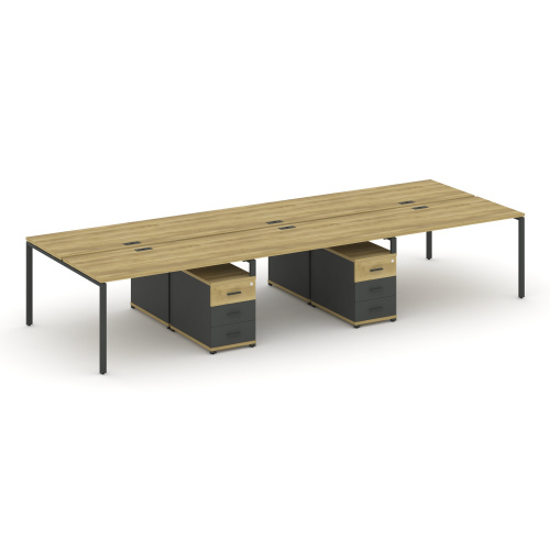 Бенч-система на 6 мест с 2 опорными тумбами Concept CN.DRS-343 фото 4