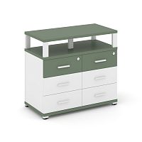 Тумба приставная с 6 ящиками Concept CN.TSP-009 W