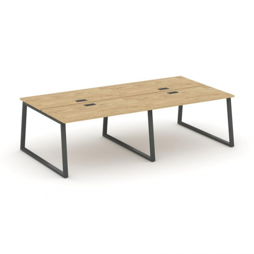 Style Project Рабочая станция 2-х сторон. SN-6T1.DRS-043 Акация Лорка/Металл Антрацит/Заглушка Пласт фото 22