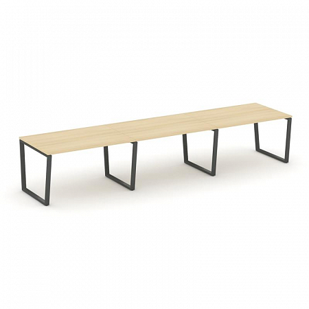 Style Project Стол переговорный SN-6T2.SPRG-022.3 Акация Лорка/Металл Антрацит 3540*980*750