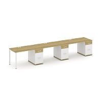 Бенч-система на 3 места с 3 опорными тумбами Concept CN.ORS-445