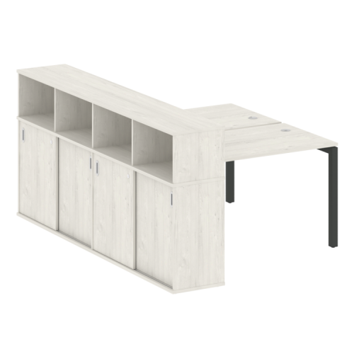 Бенч-система с шкафом-купе на П-обр. м/к Metal System Quattro 50БП.РС-СШК-4.2 фото 5 Бенч-система с шкафом-купе на П-обр. м/к Metal System Quattro 50БП.РС-СШК-4.2 фото 5