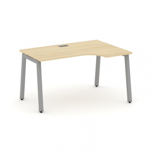 Style Project Стол рабочий эргоном. SN-5A.SPA-022(R) Дуб Наварра/Металл Антрацит 1580*800/980*750 фото 5