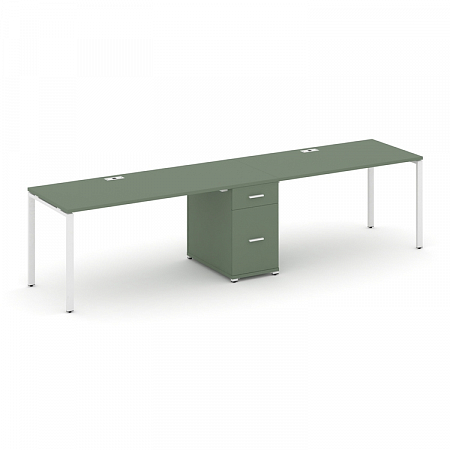 Бенч-система на 2 места с 1 опорной тумбой Concept CN.ORS-408