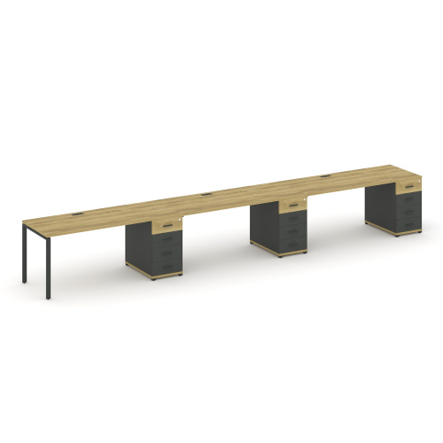 Бенч-система на 3 места с 3 опорными тумбами Concept CN.ORS-444 фото 4