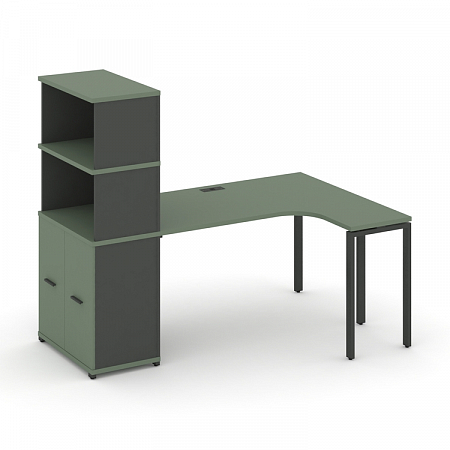Стол эргономичный с опорным распашным шкафом Concept CN.SA-216(R)