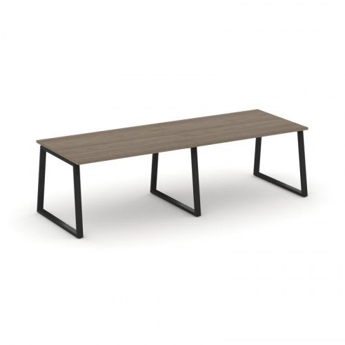 Style Project Стол переговорный SN-6T1.SPRG-011.3 Акация Лорка/Металл Антрацит 1960*980*750 фото 6