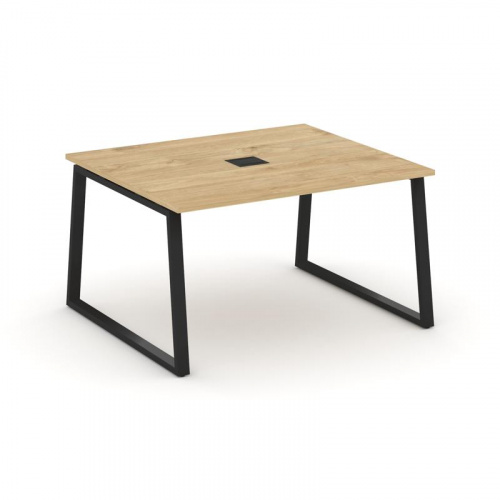 Style Project Стол переговорный SN-6T1.SPRG-033 Акация Лорка/Металл Антрацит/Заглушка Металл Антраци