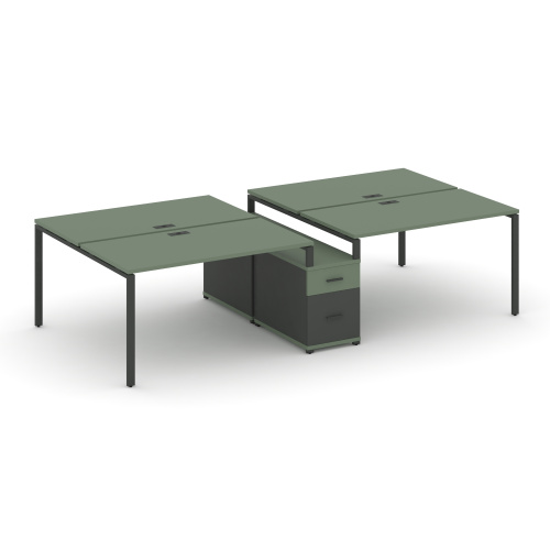 Бенч-система на 4 места с опорной тумбой Concept CN.DRS-313 фото 2 Бенч-система на 4 места с опорной тумбой Concept CN.DRS-313 фото 2