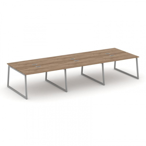 Style Project Рабочая станция 2-х сторон. SN-4T1.DRS-072 Акация Лорка/Металл Антрацит/Заглушка Пласт фото 15