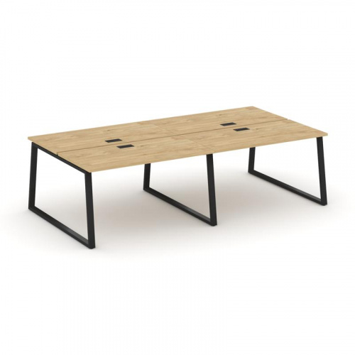 Style Project Рабочая станция 2-х сторон. SN-6T1.DRS-043 Акация Лорка/Металл Антрацит/Заглушка Пласт