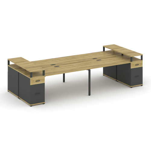 Бенч-система на 4 места с 2 опорными тумбами Concept CN.DRS-448 фото 4 Бенч-система на 4 места с 2 опорными тумбами Concept CN.DRS-448 фото 4