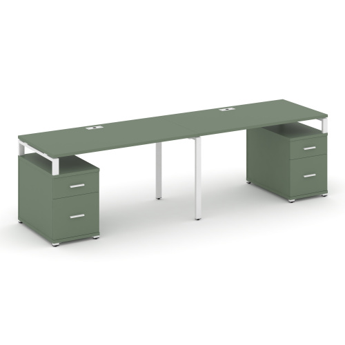 Бенч-система на 2 места с 2 опорными тумбами Concept CN.ORS-323