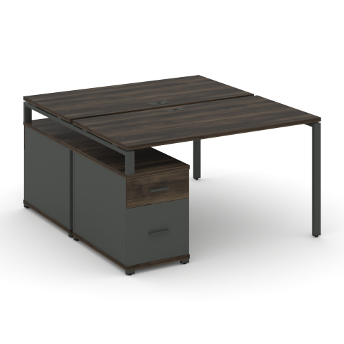 Бенч-система на 2 места с опорной тумбой Concept CN.DRS-307 фото 3