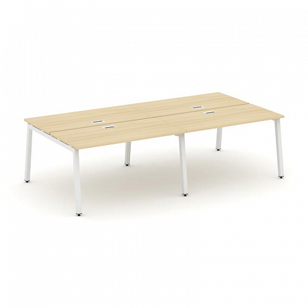 Style Project Рабочая станция 2-х сторон. SN-5A.DRS-031 Акация Лорка/Металл Белый 1960*1232*750