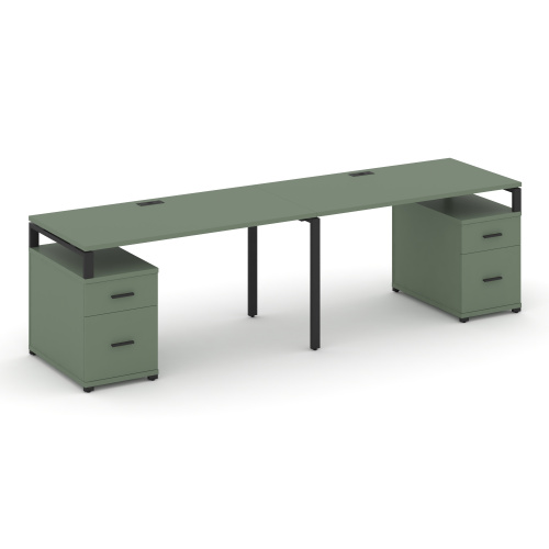 Бенч-система на 2 места с 2 опорными тумбами Concept CN.ORS-322