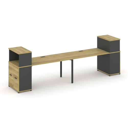 Бенч-система с опорными распашными шкафами Concept CN.ORS-227 фото 4 Бенч-система с опорными распашными шкафами Concept CN.ORS-227 фото 4