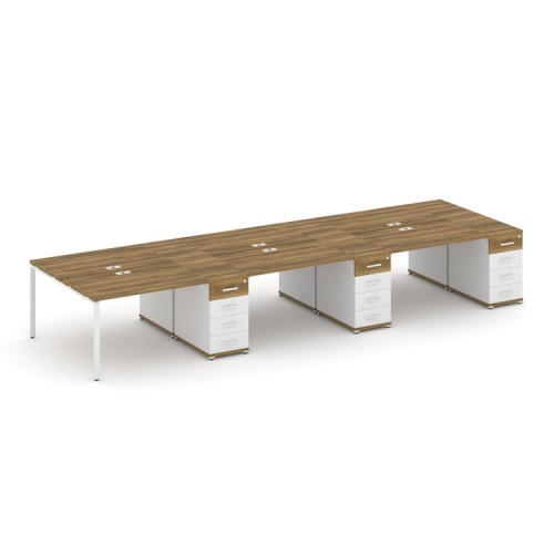 Бенч-система на 6 мест с 3 опорными тумбами Concept CN.DRS-458 фото 8