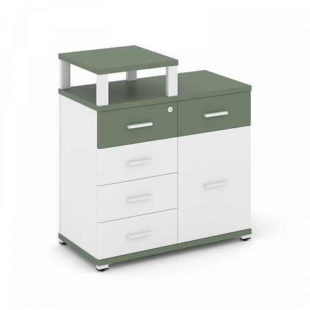 Тумба приставная с 5 ящиками Concept CN.TSP-017 W