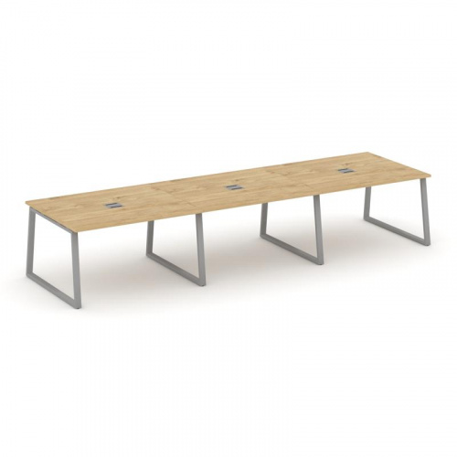 Style Project Стол переговорный SN-6T1.SPRG-053 Акация Лорка/Металл Антрацит/Заглушка Металл Антраци