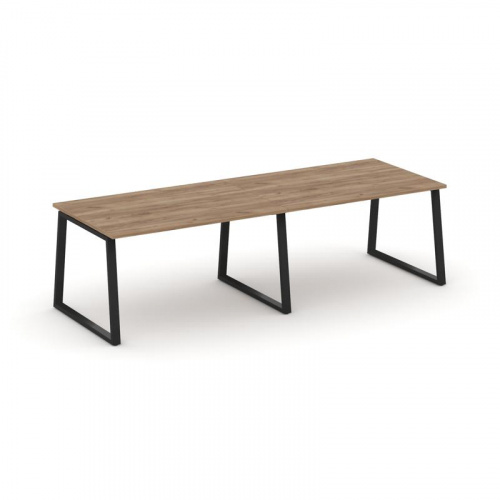 Style Project Стол переговорный SN-6T1.SPRG-011.3 Акация Лорка/Металл Антрацит 1960*980*750 фото 10