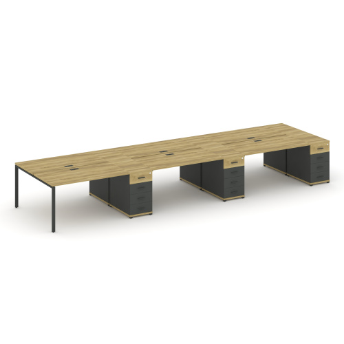 Бенч-система на 6 мест с 3 опорными тумбами Concept CN.DRS-460 фото 4