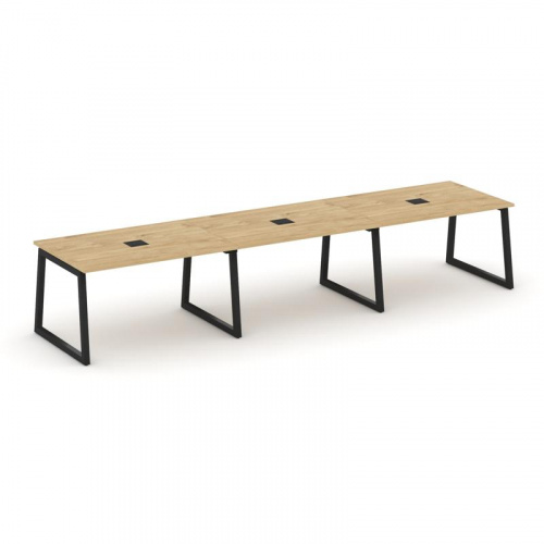 Style Project Стол переговорный SN-5T1.SPRG-023 Акация Лорка/Металл Антрацит/Заглушка Металл Антраци Style Project Стол переговорный SN-5T1.SPRG-023 Акация Лорка/Металл Антрацит/Заглушка Металл Антраци