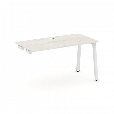 Style Project Стол-приставка к опор. элем. SN-5A.OPRS-023 Дуб Наварра/Металл Белый 1380*800*750