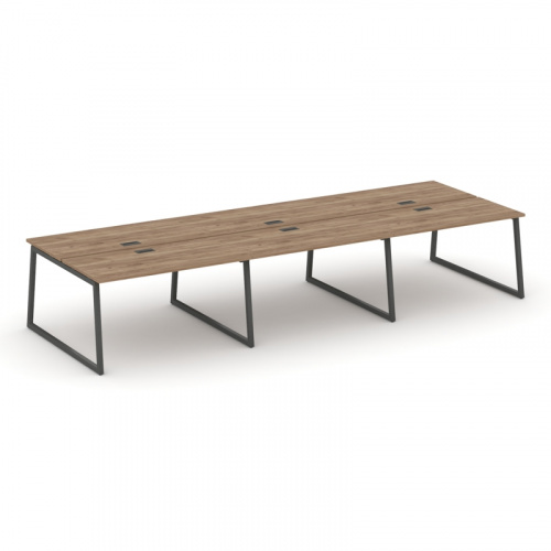 Style Project Рабочая станция 2-х сторон. SN-4T1.DRS-072 Акация Лорка/Металл Антрацит/Заглушка Пласт фото 10