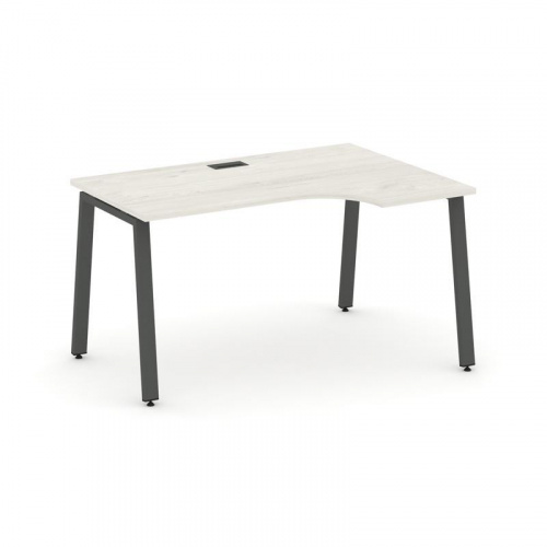 Style Project Стол рабочий эргоном. SN-6A.SPA-021(R) Белый/Металл Антрацит 1380*800/980*750 фото 18