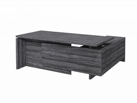 Стол с опорной тумбой FB-119L.DD Древесина Графит