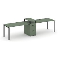 Бенч-система на 2 места с 1 опорной тумбой Concept CN.ORS-422